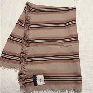 Wilfred Pink and Brown Striped Scarf